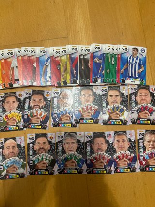 Lote100cromos la liga adrenalyn 25-26entrenadores