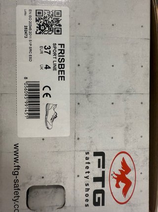 Zapato de seguridad FTG 2 pares por 40