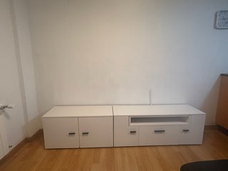 Mueble TV blanco modular