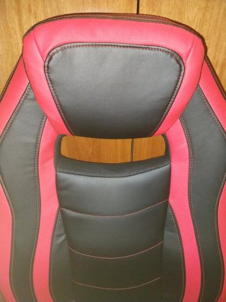 Silla de escritorio gamer negra y roja