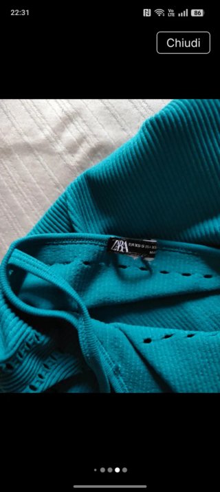 Vestito estivo Zara cotone elasticizzato XS