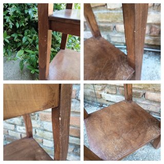 Tavolino vintage in legno marrone