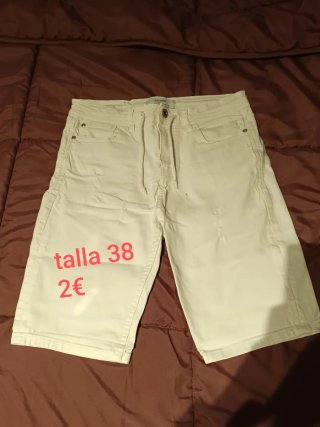 Pantalones cortos blancos talla 38