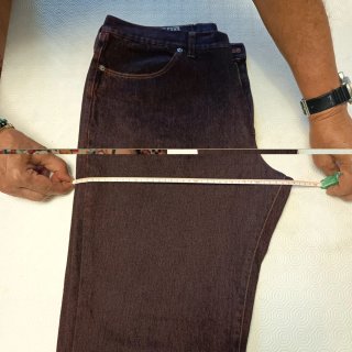 Jeans Boosley Uomo Tg 56 Blu/Bordeaux