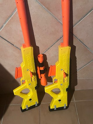 2 Pistolas Nerf Fortnite Amarillo Naranja