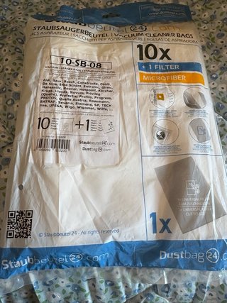 10 Bolsas Aspiradora Microfibra + 1 Filtro