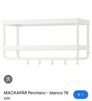 Perchero Metálico Blanca Ikea