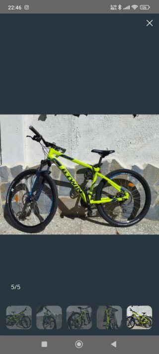 Bicicleta Montaña Btwin Amarillo