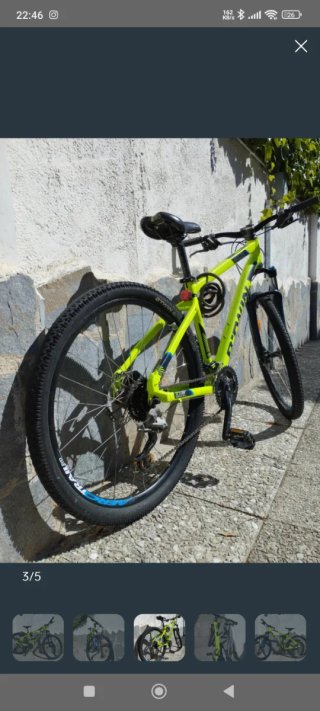 Bicicleta Montaña Btwin Amarillo