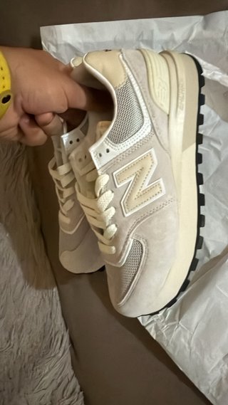 New Balance 574 Beige/Blanco