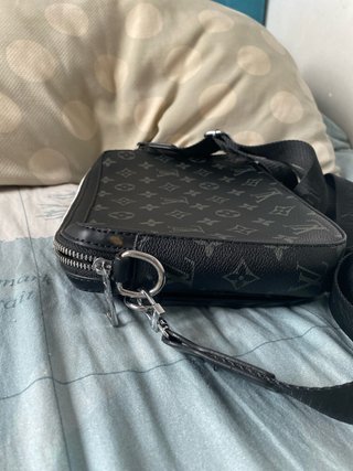 Bandolera Louis Vuitton Negro y Gris Monogram