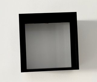Estantería flotante madera oscura