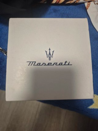 Pulsera Maserati Plata y Negro