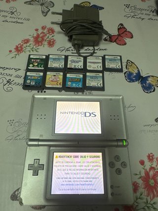 Nintendo DS Lite Plata + 14 Juegos