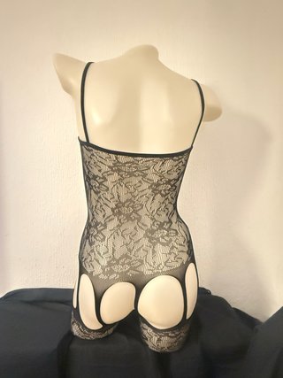 Malla sexy encaje negro