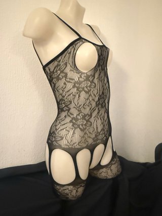 Malla sexy encaje negro