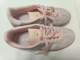 Adidas Gazelle rosas y blancas