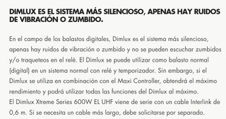 BALASTRO DIGITAL 600/400W EL UHF DIMLUX EN PROMO