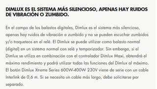 BALASTRO DIGITAL 600/400W EL UHF DIMLUX EN PROMO