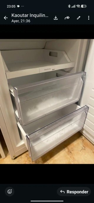 Nevera Combi Blanca 170 x 58cm. No va elcongelador
