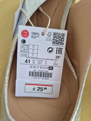 Zapatos Destalonados Stradivarius Talla 41