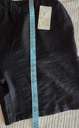 Pantalón corto negro F.MODA Made in Italy