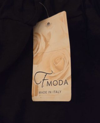 Pantalón corto negro F.MODA Made in Italy