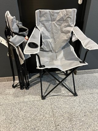Silla de camping plegable CRIVIT  1x15€ 4x50€
