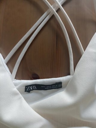 Vestido blanco Zara Talla S
