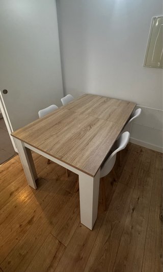 Mesa de centro y mueble TV madera