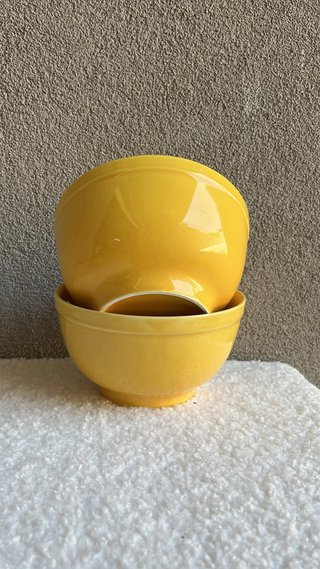 Set 2 Tazze Gialle in Ceramica