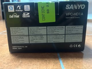 Cámara Sanyo Xacti VPC-HD1A HD