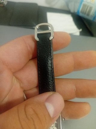 Reloj Cartier Pequeño Negro y Plateado