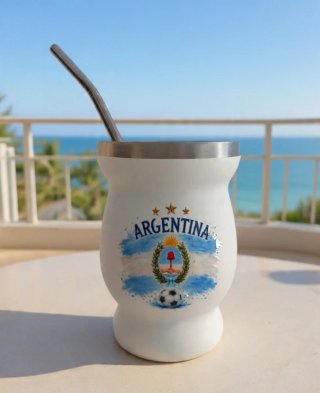 Mate con bombilla