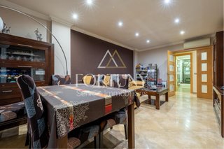 Comedor completo madera y cristal