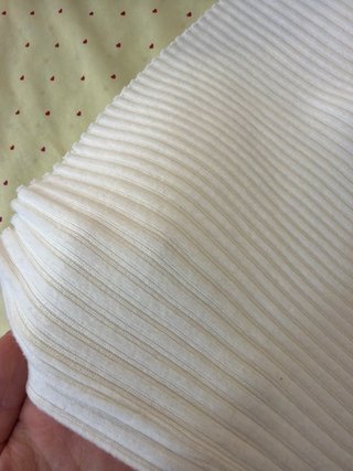 Falda larga de punto blanca Talla S