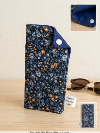 Funda de gafas acolchada con cierre