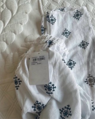 Pantalón blanco estampado talla única
