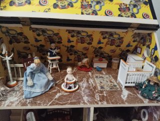 Casa de muñecas estilo Victoriano
