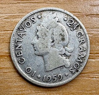 5 Monedas República Dominicana (1944-1963)