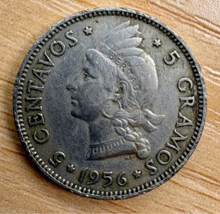 5 Monedas República Dominicana (1944-1963)