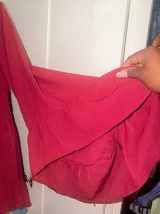 Vestido corto Shein vino tinto 4XL