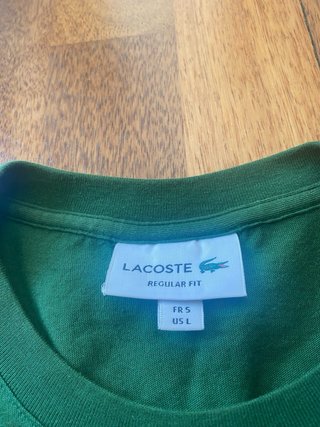 Camiseta Lacoste Verde Hombre Manga Corta