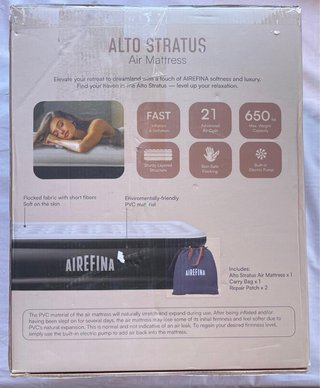 Colchón Hinchable Airefina Alto Stratus Twin
