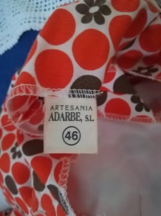 Falda Rociera Naranja y Marrón