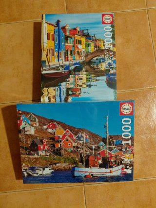 Puzzles Educa 1000 Piezas Burano y Casas Nórdicas