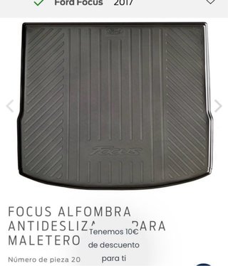 Cubre maletero ford focus mk3 año 2017