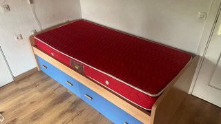Cama juvenil 90 con 2 cajones + colchón