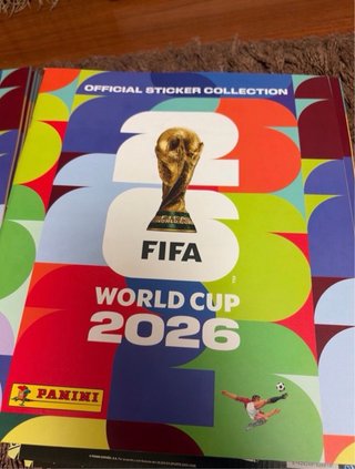 Lote 5 láminas (8 cromos) Mundial 2026 + 5 álbumes