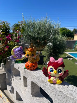 Figura zorro calabaza impresión 3D
